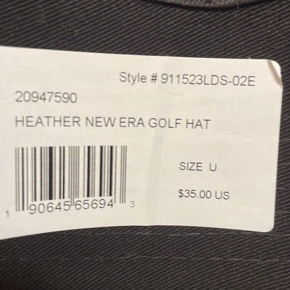 New Era 9Forty Golf Cap Snapback Adjustable Heather - Picture 6 of 6